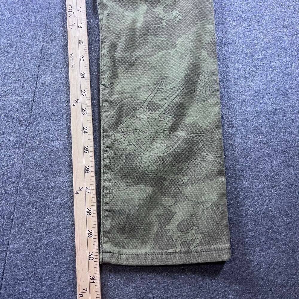 VTG Cimarron NOS Denim Stretch Jeans Randy Dragopa Dragon AOP Deadstock 28 Spain - Picture 10 of 10